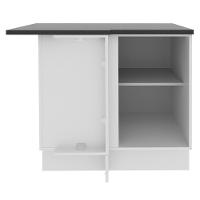 Balcão Canto Acordes Glamy 100% MDF 1 Porta BR/Rustic Madesa - 6