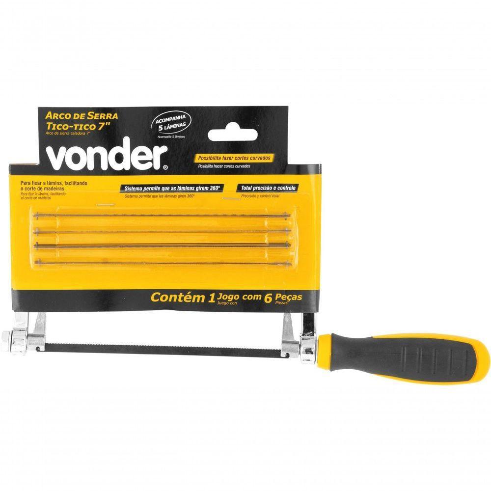 Arco De Serra Tico-tico 7'' Com 5 Lâminas Vonder - 4