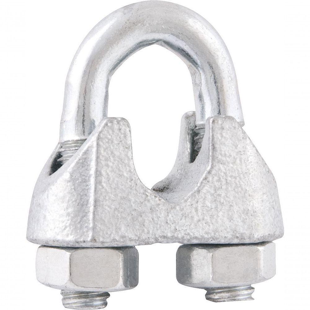 Clips Para Cabo Aço 3-16" Leve Galv Com 2 Pç Cart Vonder - 1