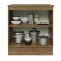 Balcão Madesa 70 Cm 2 Portas - Com Tampo Rustic/Cinza - 8