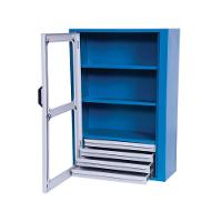 Armário Com 2 Prateleiras 4 Gavetas E Visor De Acrílico Arm028a Cmb - 2