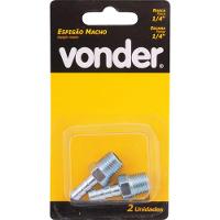 Espigão Fixo Macho Mangueira 1-4 Rosca 1-4 Npt Aço Zi Vonder - 3