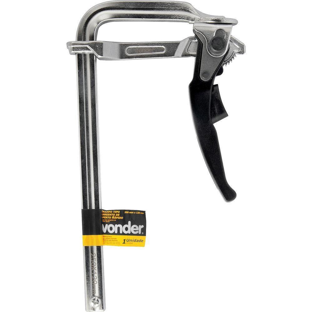 Grampo Tipo Sargento De Aperto Rápido 250mmx120mm - Vonder - 2