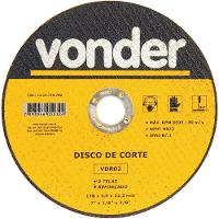 Disco Corte 177,8x3,0x22,22 2 Telas Aço Carbono Vdr0 Vonder - 1