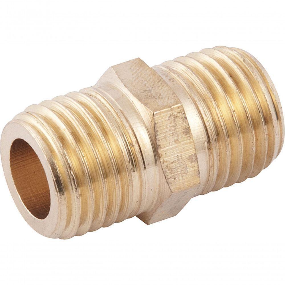 Adaptador Niple 1-4x1-4" Npt Latão Macho-macho - Vonder - 2