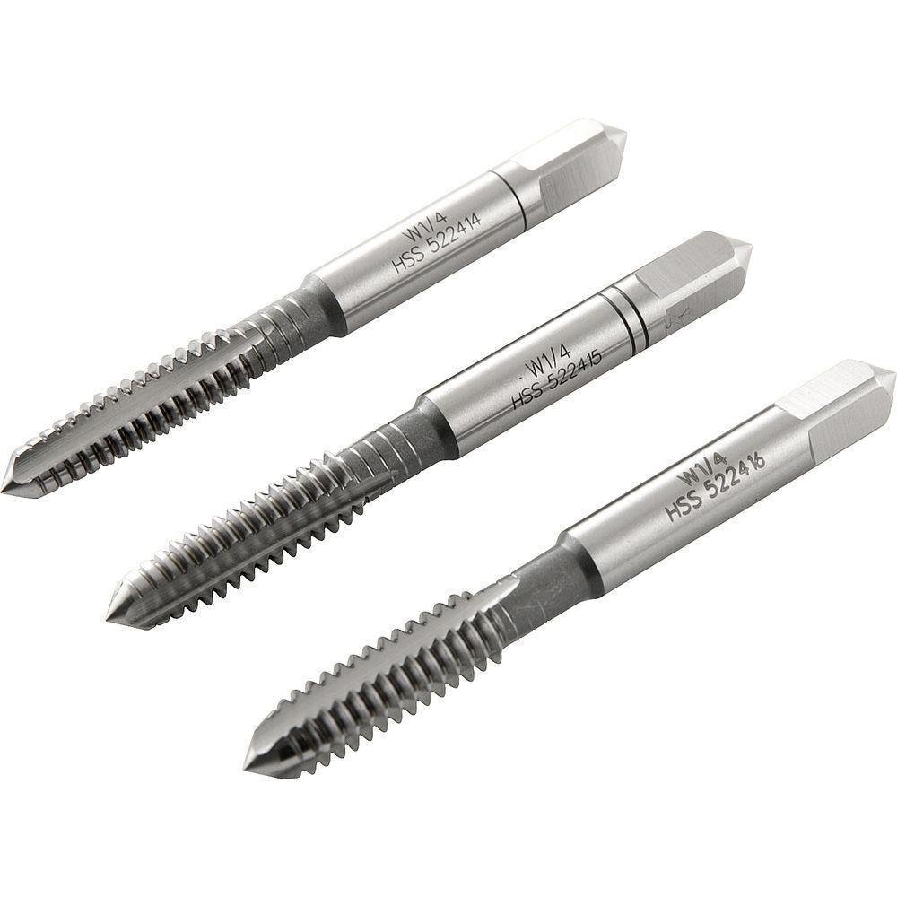 Macho Manual Aço Rápido 1-4'' Bsw Jogo 3 Peças Vonder Plus - 1