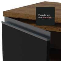 Balcão de Pia Madesa Glamy 120Cm 2 Portas Tampo Rustic Preto - 9