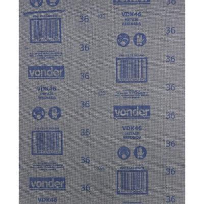 Lixa Folha Ferro G100 225x275mm Vdk-46 Com 50 Peças Vonder