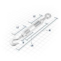Esticador Gancho-olhal Para Cabo De Aço 1" Plus - Vonder - 2