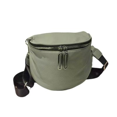 Bolsa Transversal Pochete Alça Ajustável Casual Lisa Verde Claro