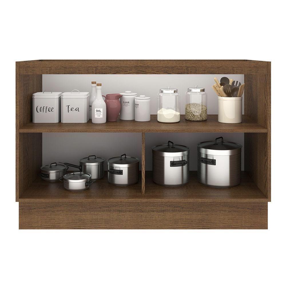 Balcão Gabinete De Pia 2 Portas Rustic/crema Agata Madesa Rustic/crema - 9