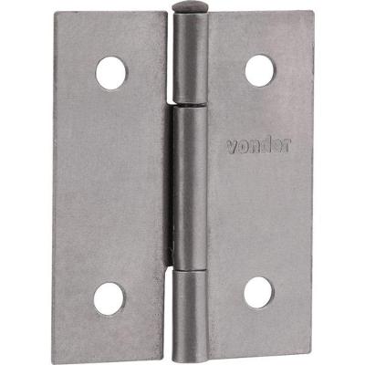 Dobradiça Para Porta 2 Aço Carbono Polido Vonder