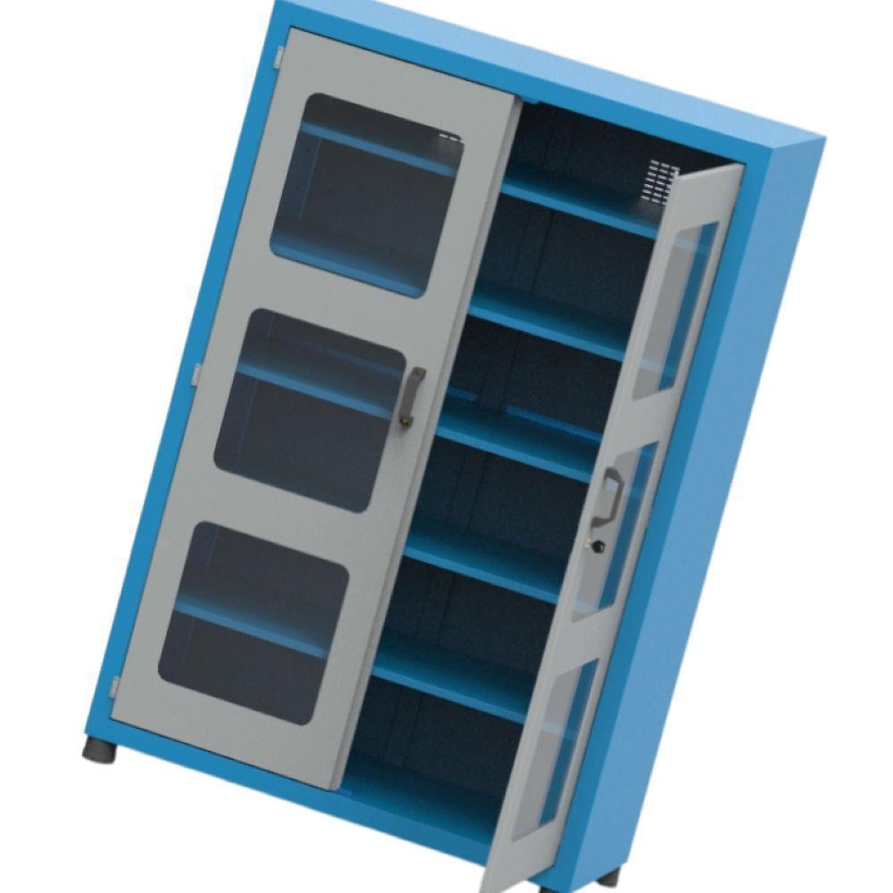 Armário Com 5 Prateleiras Reguláveis E Visor De Acrílico Arm006a Cmb - 1