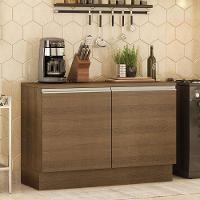 Balcão de Pia Madesa Glamy 120Cm 2 Portas com Tampo Rustic - 10