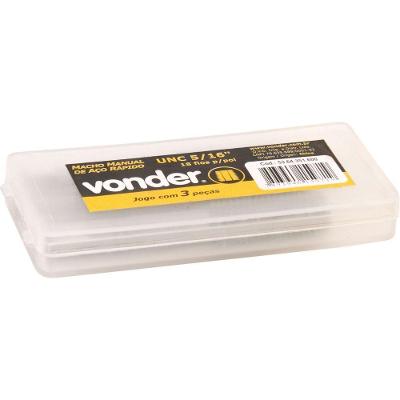 Macho Manual Aço Rápido 7-16" Unc 14fpp 2 Pç Din 351 Vonder