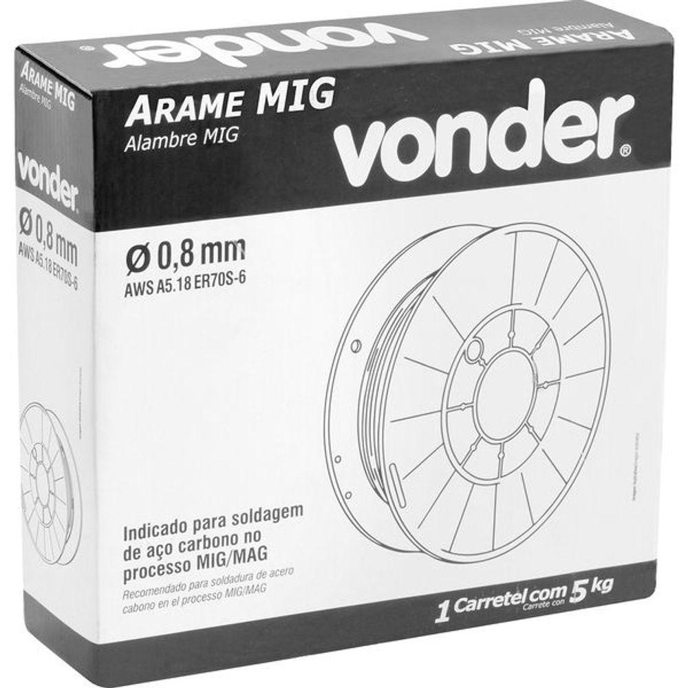 Arame Mig 0,8mm Carretel Com 5kg - Vonder - 3