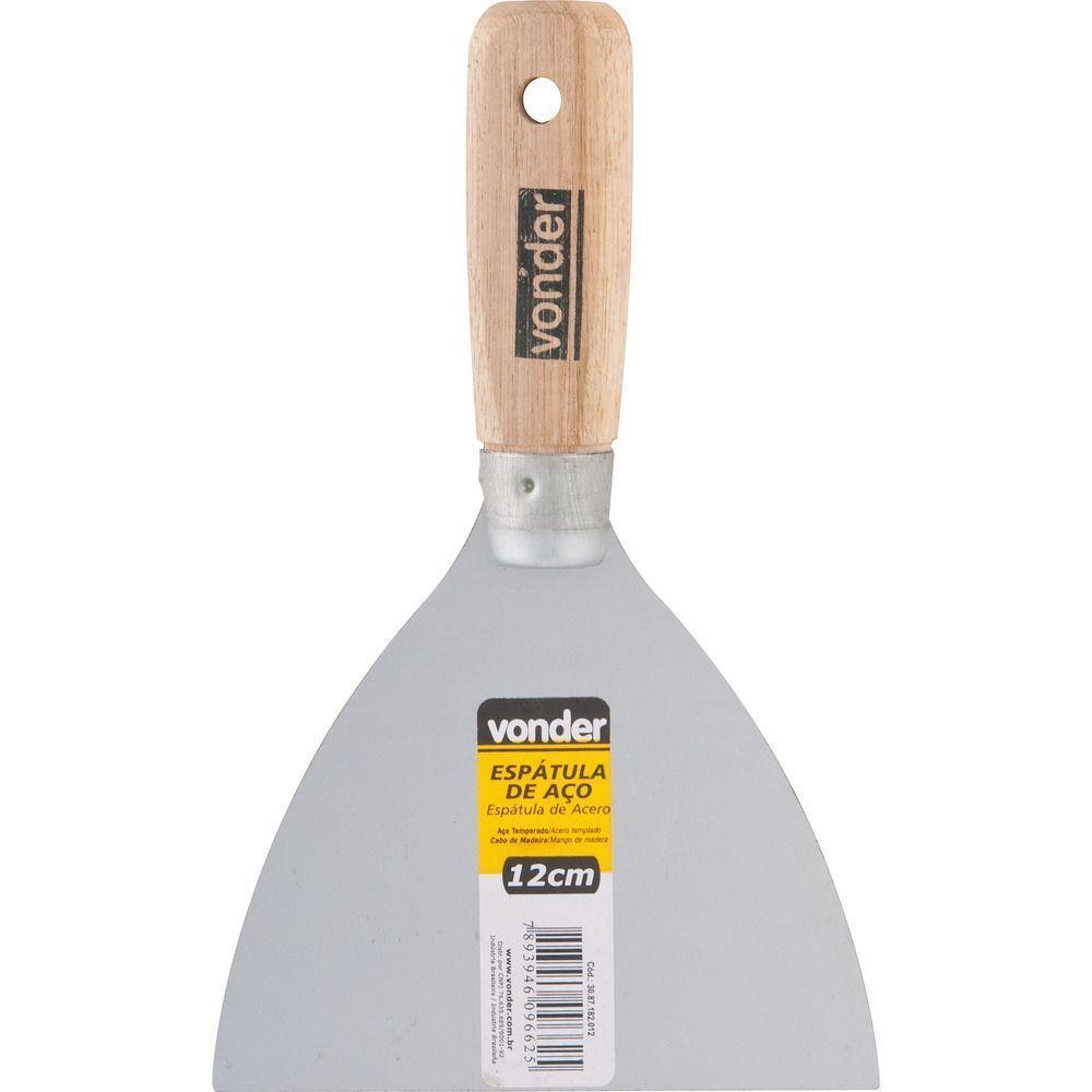 Espátula Betumadeira Aço Carbono 1.1-2 3,8cm Cabo Madeira - - 1