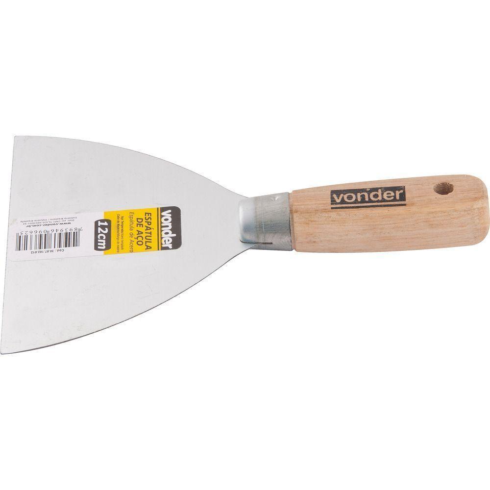 Espátula Betumadeira Aço Carbono 1.1-2 3,8cm Cabo Madeira - - 3