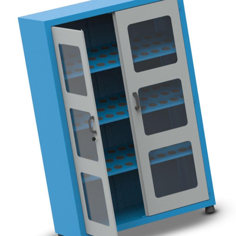 Armário Com 3 Prateleiras Porta Cone Iso40 Porta Visor De Acrilico Para 90 Pecas Arm053a Cmb - 1