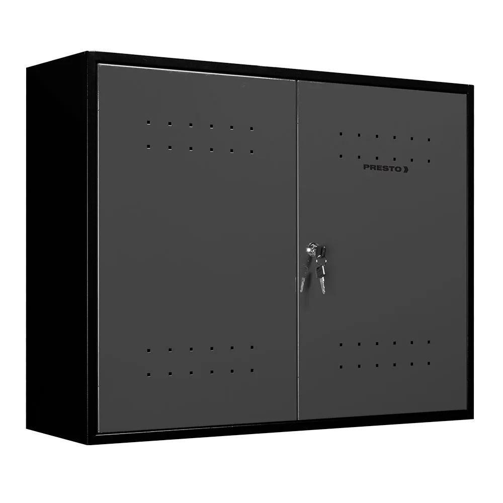 Armário Aéreo Para Ferramentas ábile Dark Presto Aço 72,5cm Suspenso Chave Oficina Preto Cinza - 1