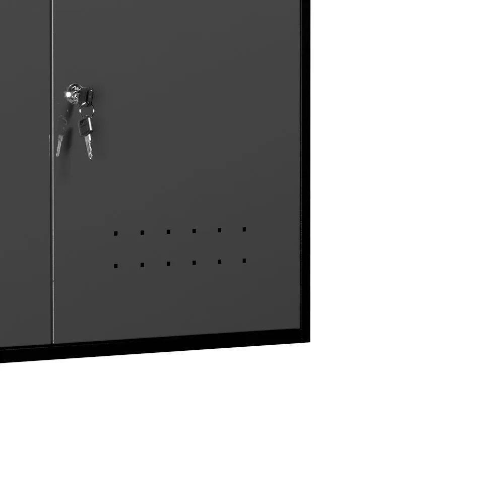 Armário Aéreo Para Ferramentas ábile Dark Presto Aço 72,5cm Suspenso Chave Oficina Preto Cinza - 4