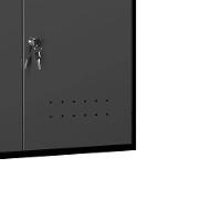 Armário Aéreo Para Ferramentas ábile Dark Presto Aço 72,5cm Suspenso Chave Oficina Preto Cinza