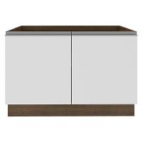 Balcão de Pia Glamy 2 Portas Rustic e Branco Madesa - 2