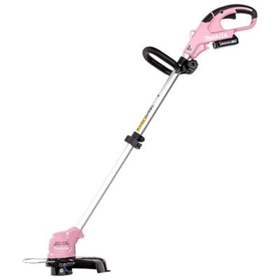 Aparador De Grama Rosa Sem Fio 12V Max Punho D Com Cinta De Ombro Lâmina Plástica Ur100dzp Makita