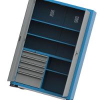 Armário Com 2 Prateleiras Reguláveis 1 Fixa E 5 Gavetas Arm002 Cmb - 1