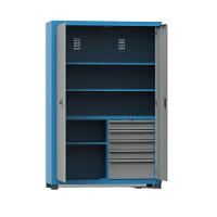 Armário Com 2 Prateleiras Reguláveis 1 Fixa E 5 Gavetas Arm002 Cmb - 2