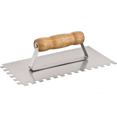 Desempenadeira Aço Dentada 12,0x25,5cm Cabo Madeira Fechado