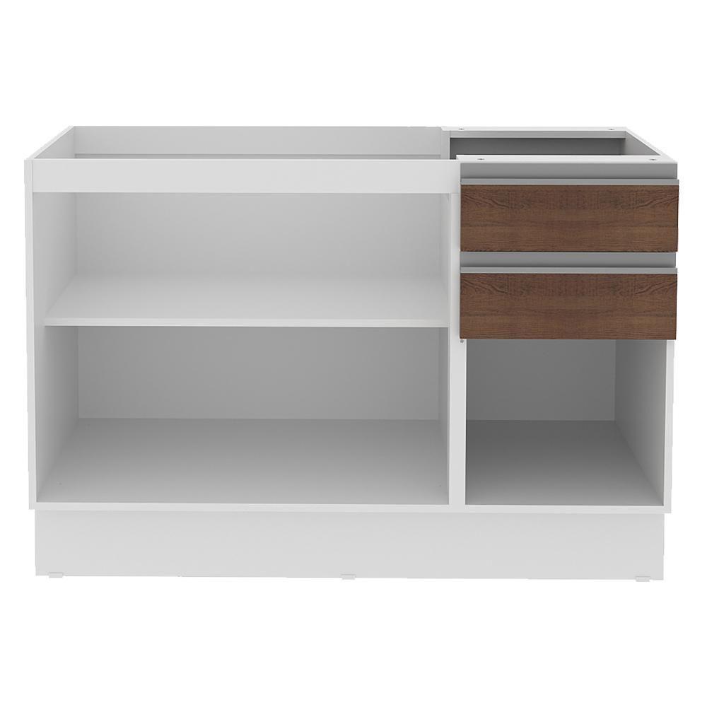 Balcão de Pia Acordes Glamy 120cm MDF 3 Portas Rustic Madesa - 7