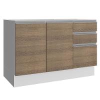 Balcão de Pia Acordes Glamy 120cm MDF 3 Portas Rustic Madesa - 2