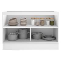 Balcão de Pia Stella 2 Portas Branco/rustic Madesa - 6