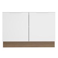 Balcão de Pia Stella 2 Portas Rustic/branco Madesa - 3