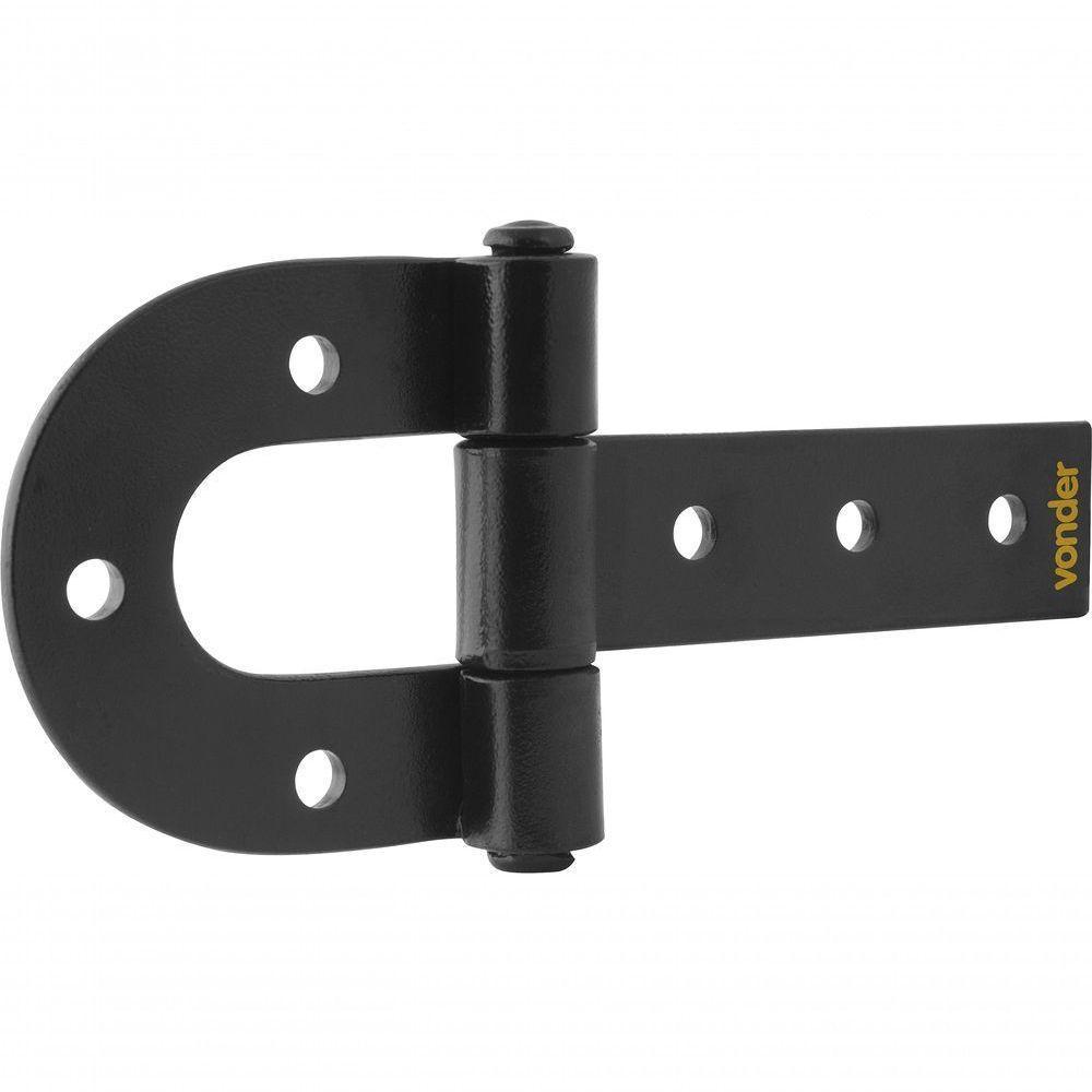 Dobradiça Para Porteira 180mm Aço Carbono Pintado - Vonder - 2