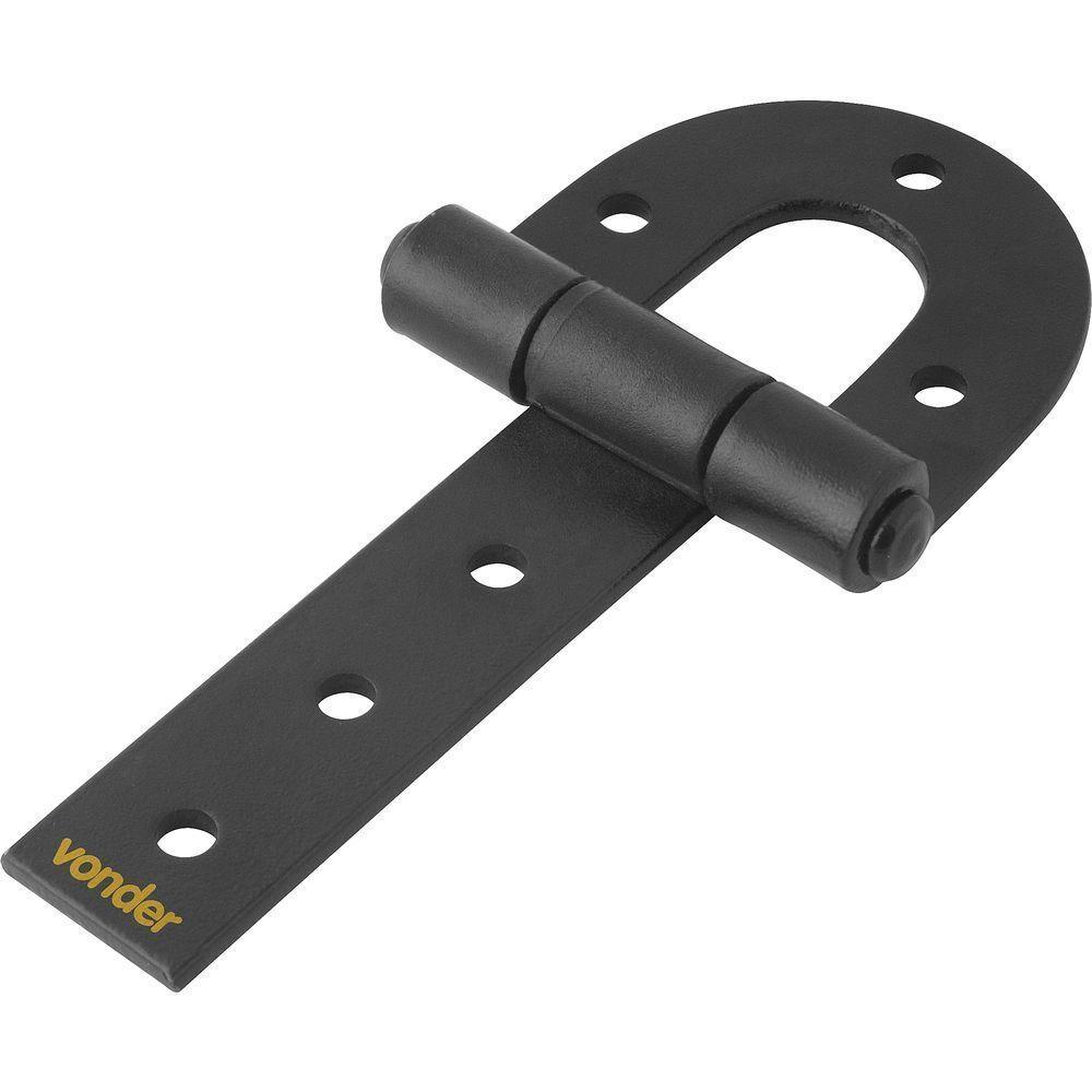 Dobradiça Para Porteira 180mm Aço Carbono Pintado - Vonder - 3