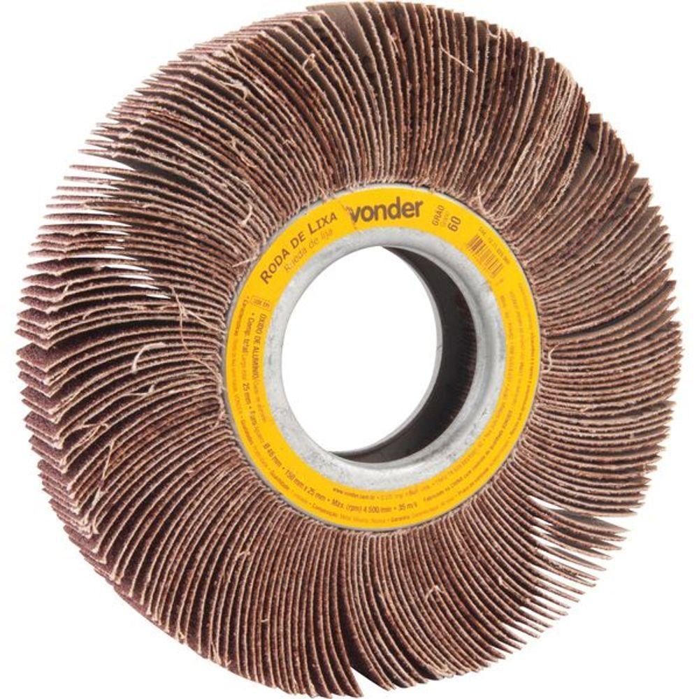 Roda De Lixa 150x25mm Sem Haste G60 Vonder - 1