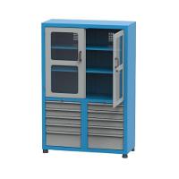 Armário Com 2 Prateleiras Reguláveis 10 Gavetas E Visor De Acrílico Arm008a Cmb - 2