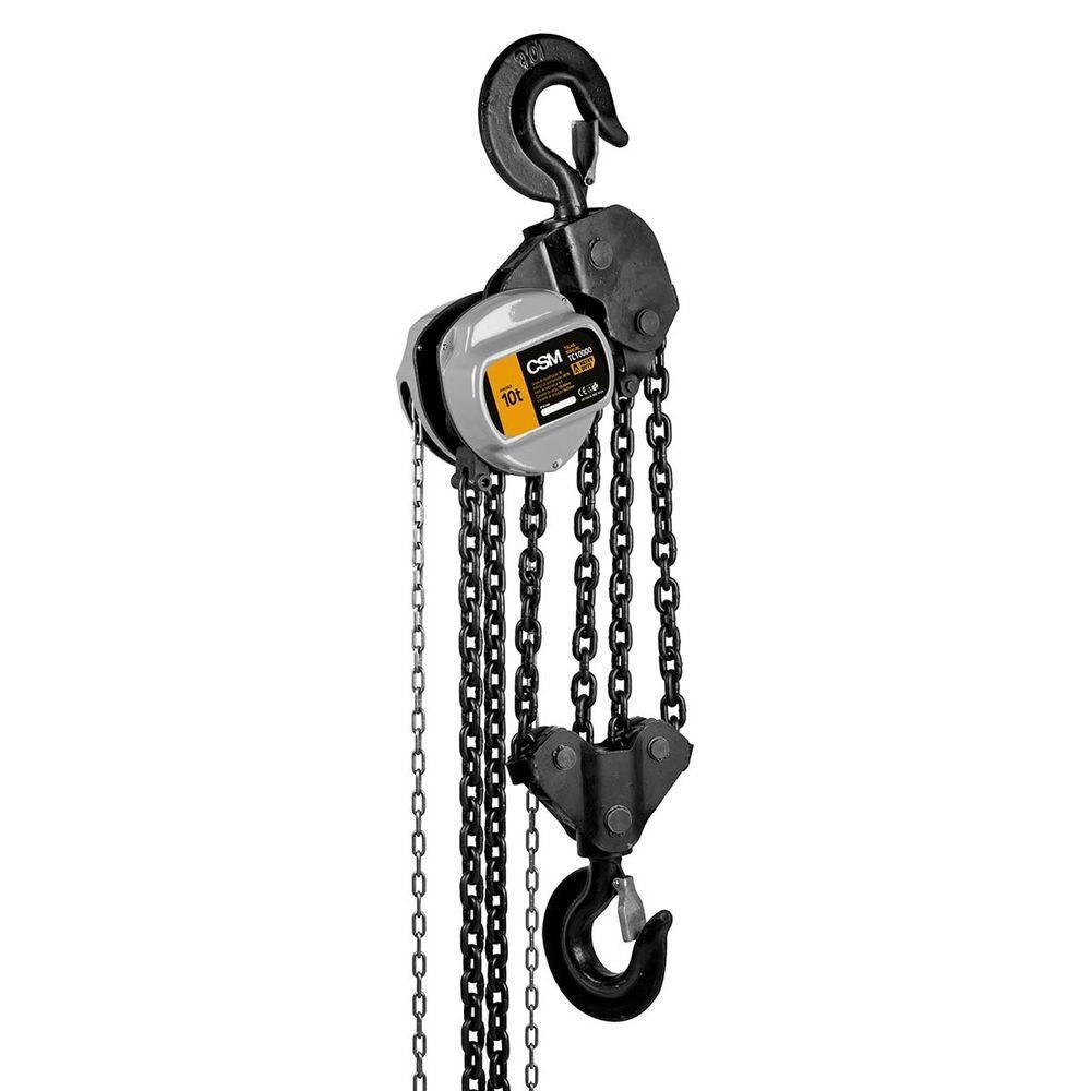 Talha Manual De Corrente 10 Ton Elevação 12 Metros Csm - 1