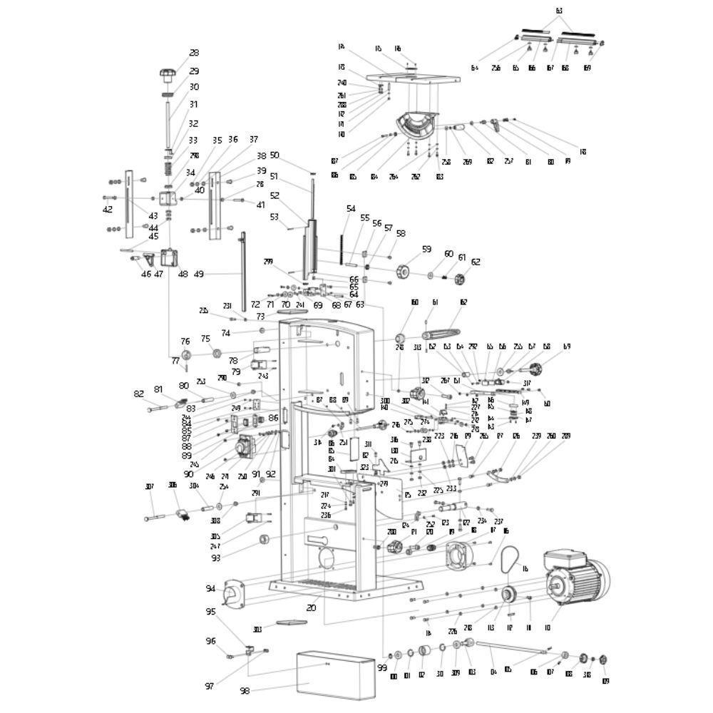 Serra Fita De Bancada Industrial 900W Lb1200f Makita 220V - 9