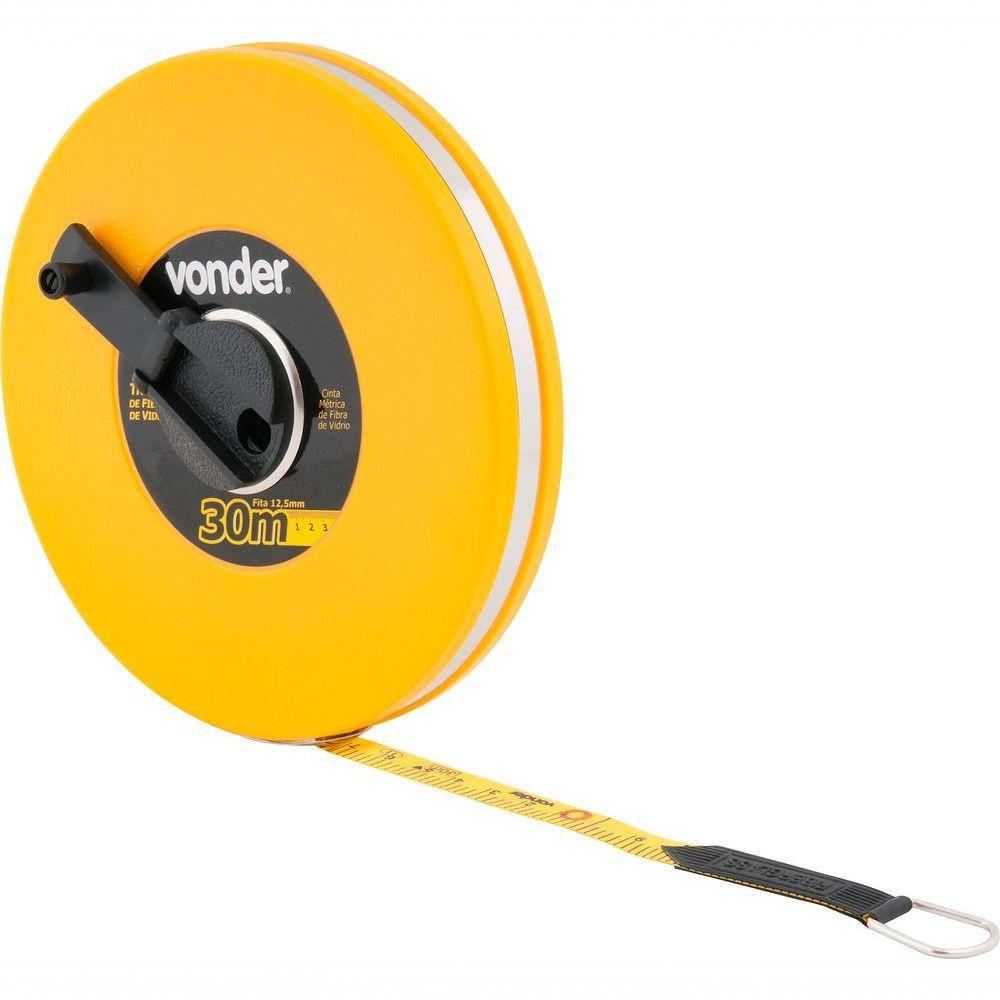 Trena Fibra 30mx12,5mm Longa Fechada Vonder - 3