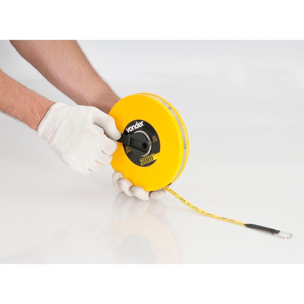 Trena Fibra 30mx12,5mm Longa Fechada Vonder - 4