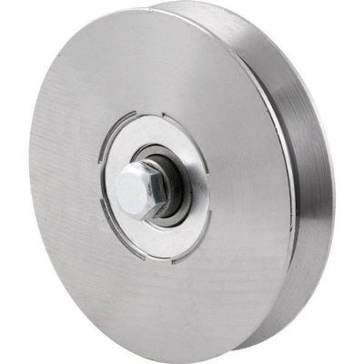 Roldana Para Portão 4 Tipo V Em Aço Polido Vonder