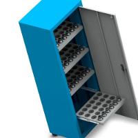 Armário Com 4 Prateleiras Porta Cone Iso30 Para 96 Pecas Arm056 Cmb - 1