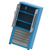 Armário Médio Com 2 Prateleiras Reguláveis 6 Gavetas M E Visor De Acrílico Arm021a Cmb - 1