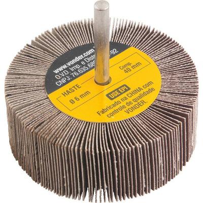 Roda De Lixa 80mmx30mm Com Haste G220 Vonder
