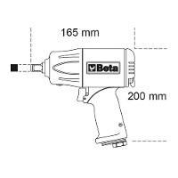 Chave De Impacto Pneumática 1600 Nm 3-8'' 1928xm Beta - 3