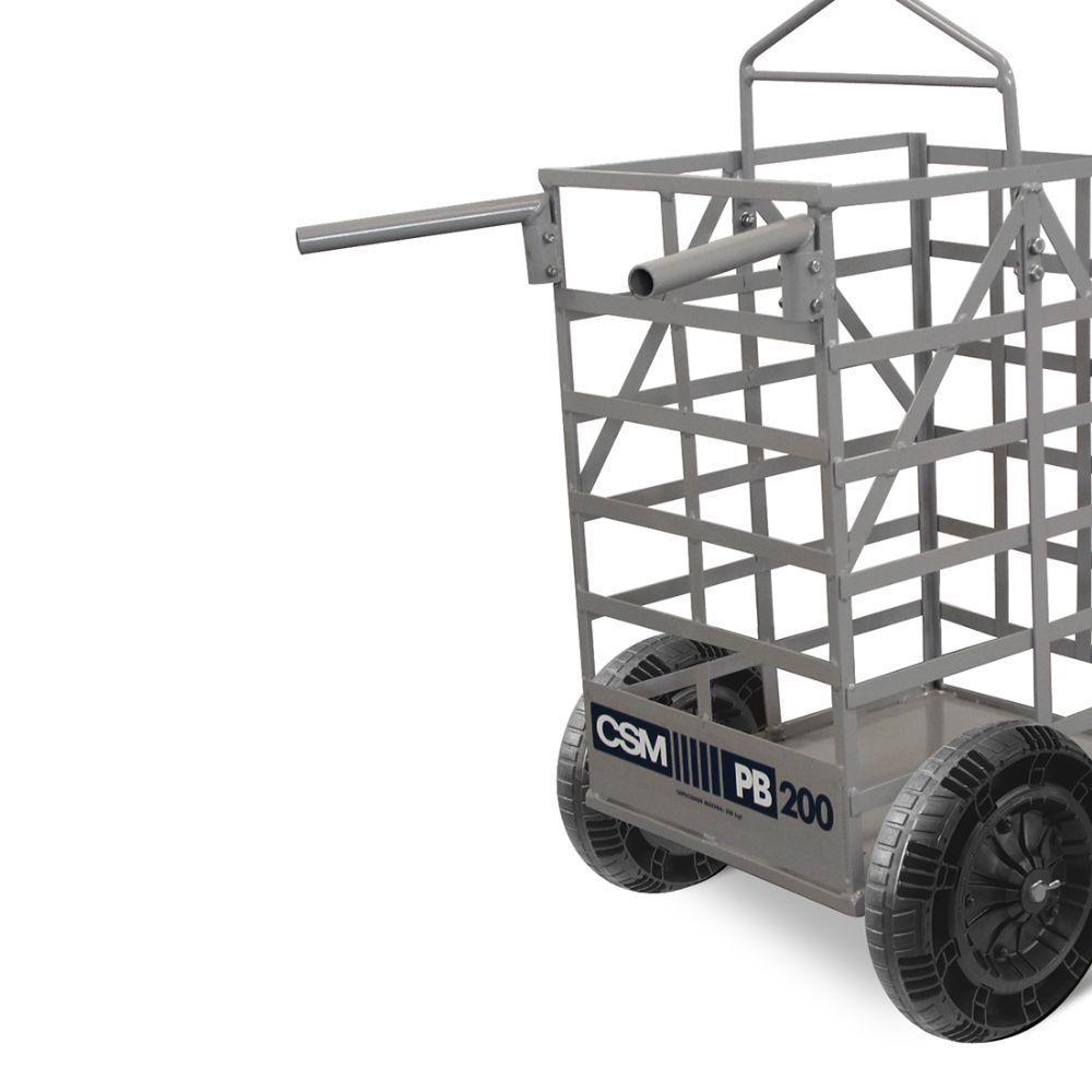 Carro Porta Blocos Transporta Até 200kg De Carga Pb 200 Csm - 3