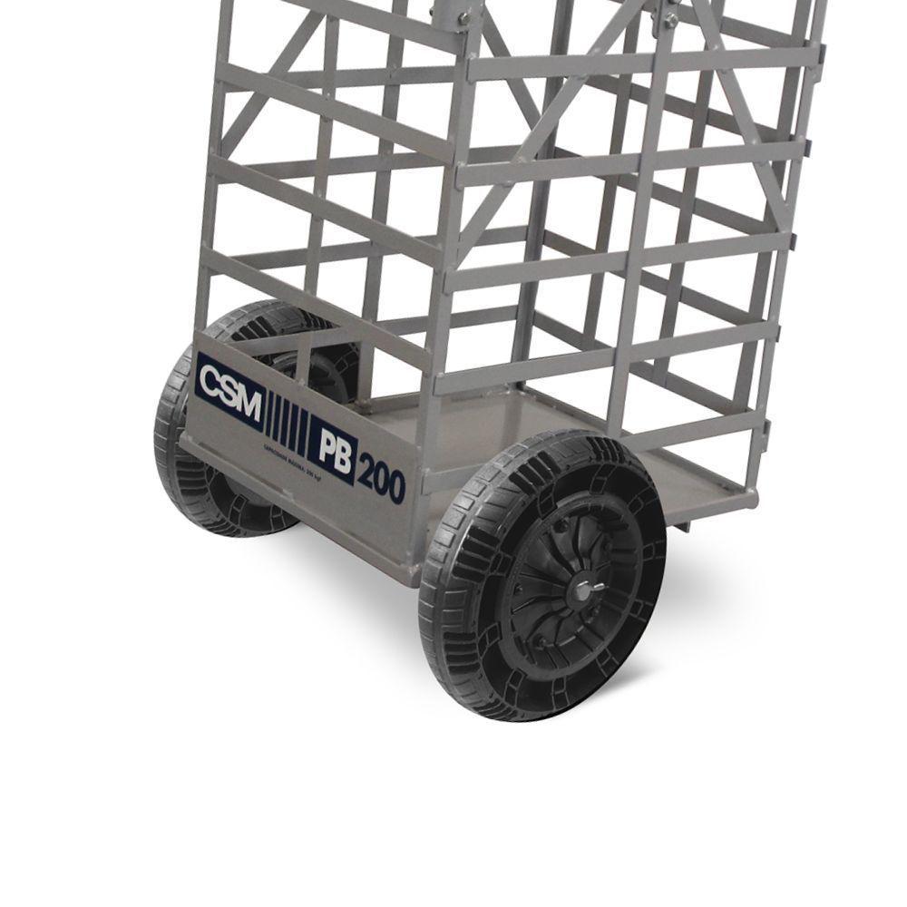 Carro Porta Blocos Transporta Até 200kg De Carga Pb 200 Csm - 4